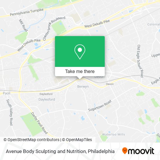Avenue Body Sculpting and Nutrition map