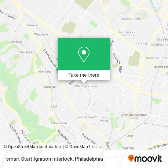 smart Start Ignition Interlock map