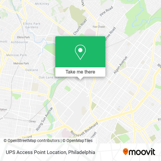 Mapa de UPS Access Point Location