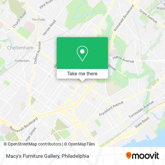 Macy's Furniture Gallery map