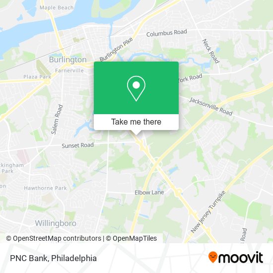 PNC Bank map