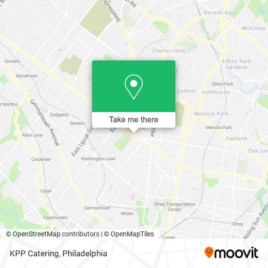 KPP Catering map