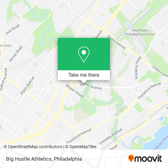 Big Hustle Athletics map