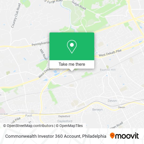 Commonwealth Investor 360 Account map