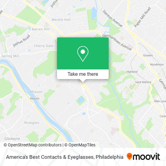 Mapa de America's Best Contacts & Eyeglasses