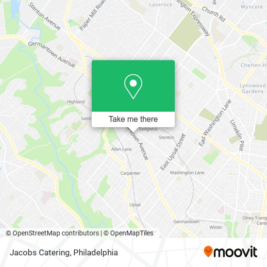 Jacobs Catering map