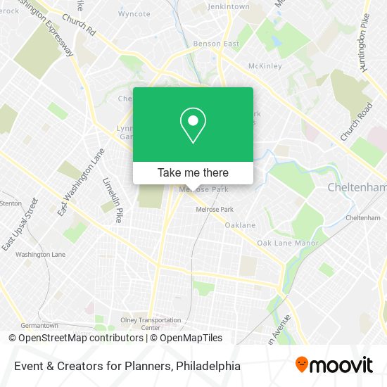 Mapa de Event & Creators for Planners