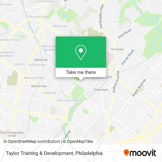 Taylor Training & Development map