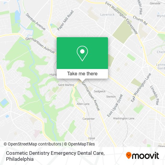 Cosmetic Dentistry Emergency Dental Care map
