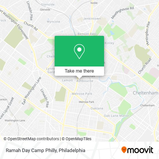 Mapa de Ramah Day Camp Philly