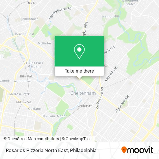 Mapa de Rosarios Pizzeria North East