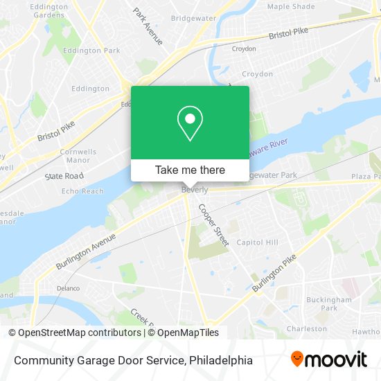 Community Garage Door Service map