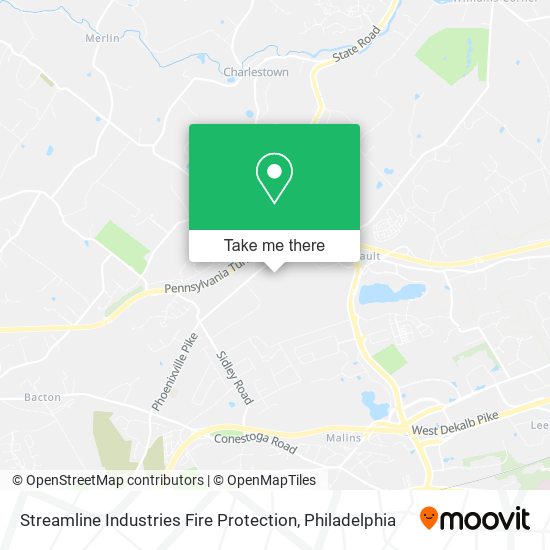 Mapa de Streamline Industries Fire Protection