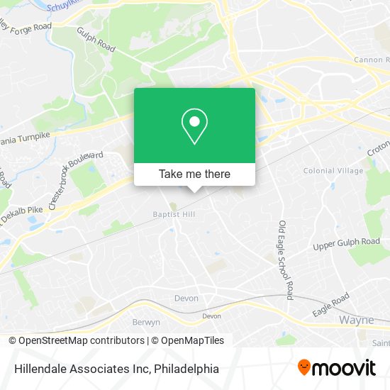 Hillendale Associates Inc map