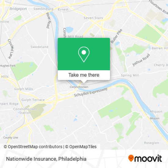 Mapa de Nationwide Insurance