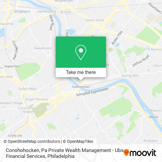Conshohocken, Pa Private Wealth Management - Ubs Financial Services map