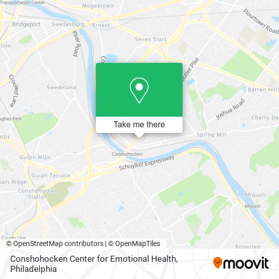 Mapa de Conshohocken Center for Emotional Health