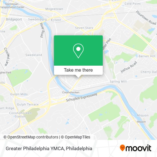 Greater Philadelphia YMCA map