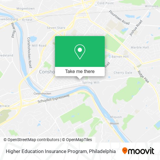 Higher Education Insurance Program map