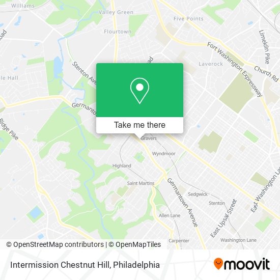 Intermission Chestnut Hill map