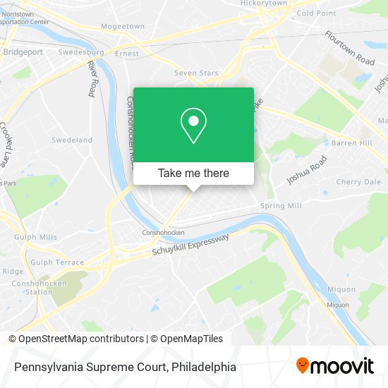 Mapa de Pennsylvania Supreme Court