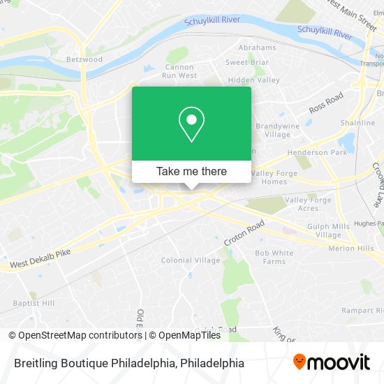 Breitling Boutique Philadelphia map