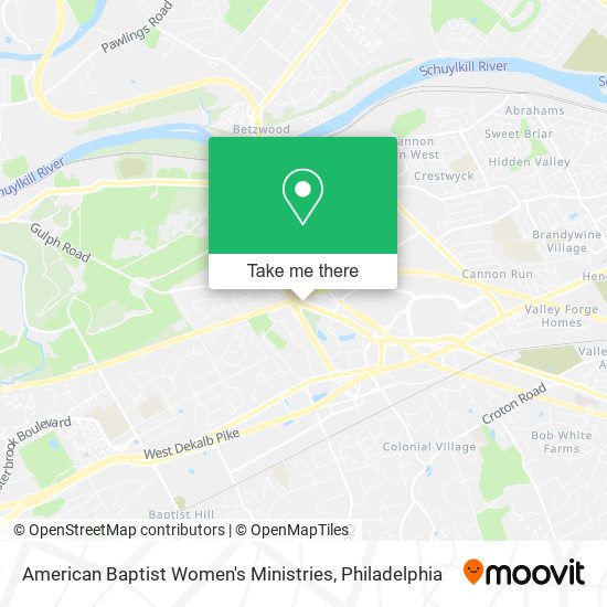 Mapa de American Baptist Women's Ministries