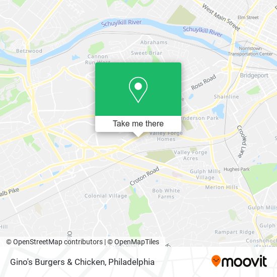 Gino's Burgers & Chicken map
