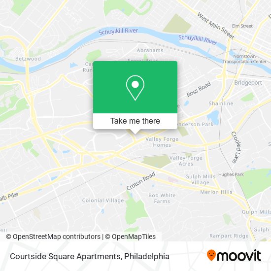 Mapa de Courtside Square Apartments