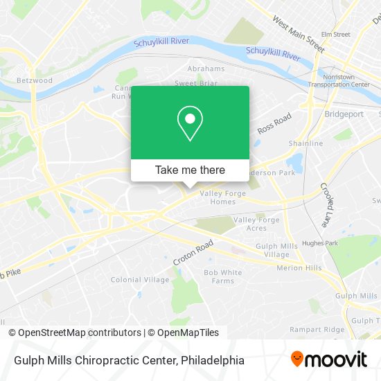 Gulph Mills Chiropractic Center map