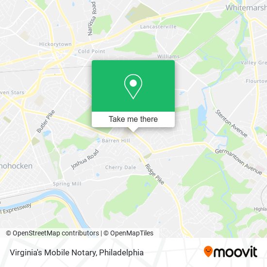 Mapa de Virginia's Mobile Notary