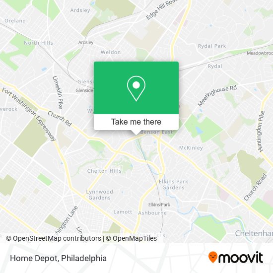 Home Depot map