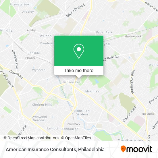 American Insurance Consultants map