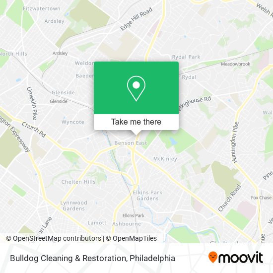 Bulldog Cleaning & Restoration map