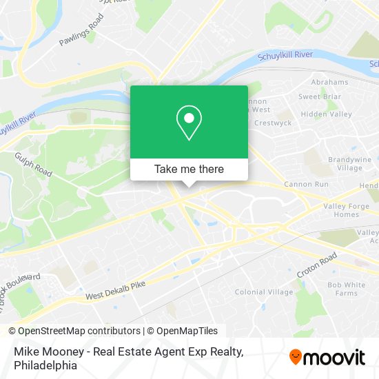Mike Mooney - Real Estate Agent Exp Realty map
