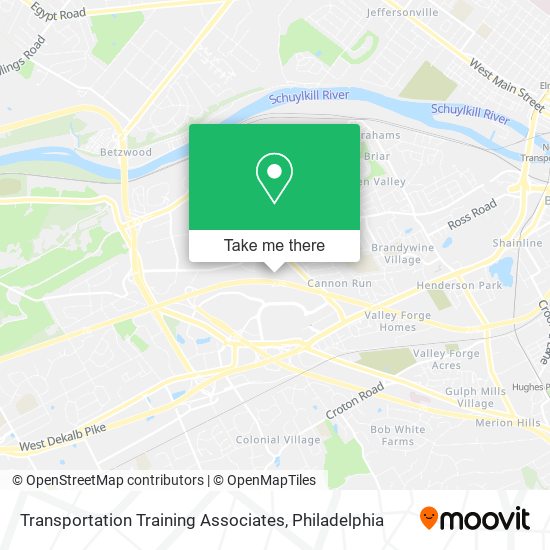 Transportation Training Associates map