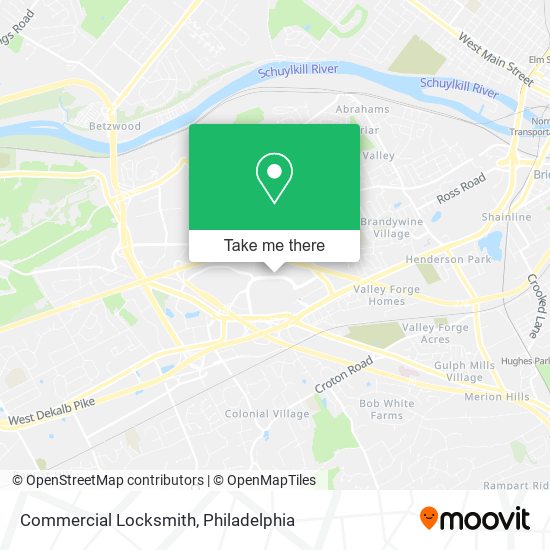 Mapa de Commercial Locksmith