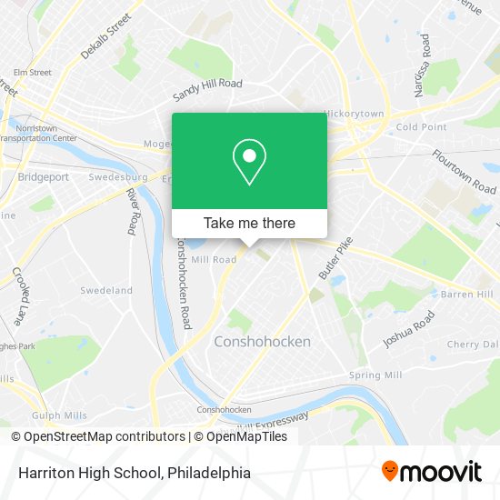 Mapa de Harriton High School