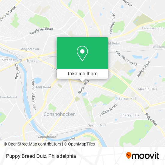 Puppy Breed Quiz map