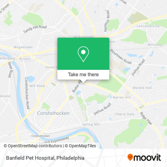 Mapa de Banfield Pet Hospital