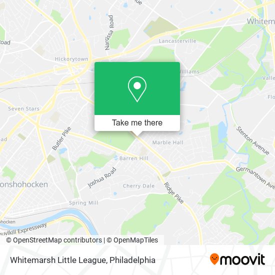 Whitemarsh Little League map