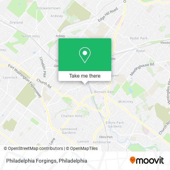 Philadelphia Forgings map