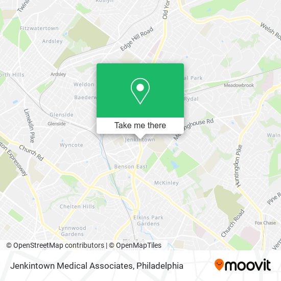Jenkintown Medical Associates map
