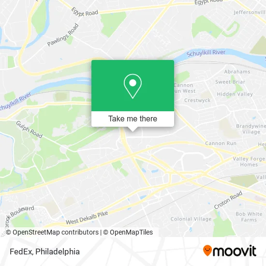 Mapa de FedEx