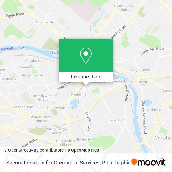 Secure Location for Cremation Services map