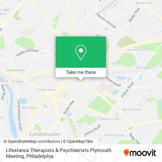 Mapa de Lifestance Therapists & Psychiatrists Plymouth Meeting