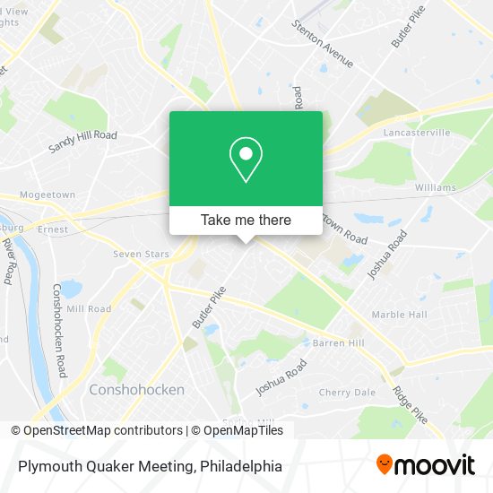 Mapa de Plymouth Quaker Meeting