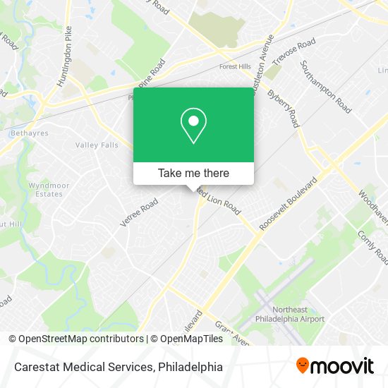 Carestat Medical Services map