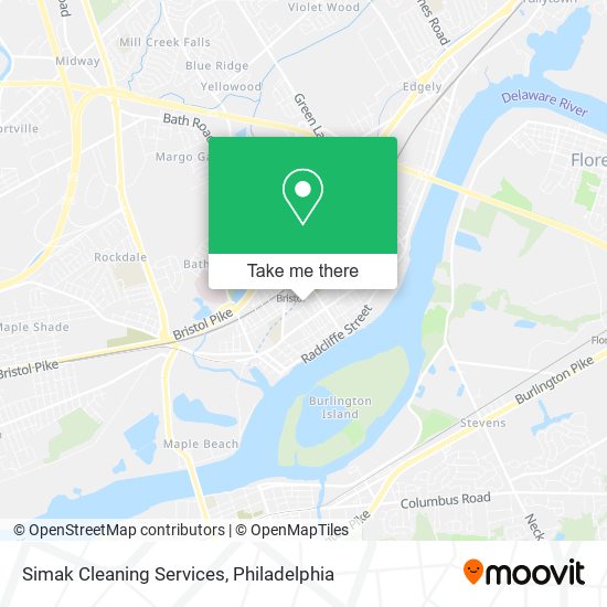 Mapa de Simak Cleaning Services