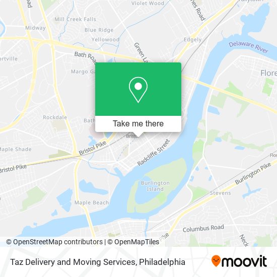 Mapa de Taz Delivery and Moving Services